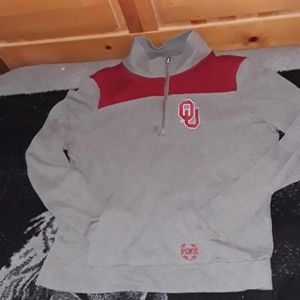 OU Sooners half way zipper sweater